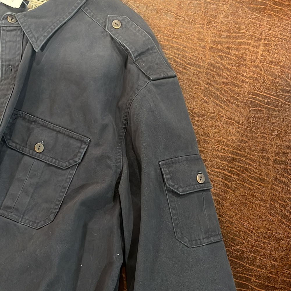 Ll Bean Blue Button Down With Pockets - image 4